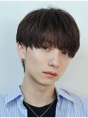 ツーブロック韓国マッシュベージュ