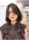 前髪/顔まわり小顔/大人レイヤー/レイヤーカット/丸顔/面長/銀座