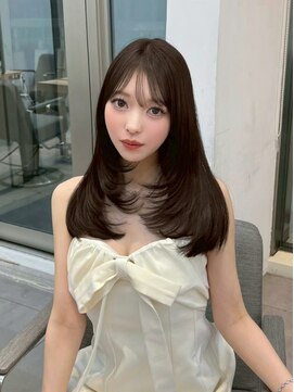 ノク(nok) イメチェンピンクベージュ前髪