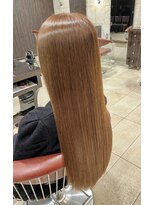 ヘアーズギャラリー なんば高島屋店(Hair's Gallery)&nbsp;透け感アプリコットカラー