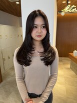 サラビューティーサイト 志免店(SARA Beauty Sight)&nbsp;【レイヤーカット×ダークブラウン】透明感スタイル