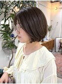 大人女子におすすめ/ミニボブ/束感カット/お手入れ簡単