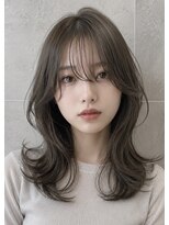 ブリンク 心斎橋店(BLINK)&nbsp;レイヤーカット×オリーブグレージュ