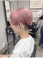 ヌークバイラヴェスト 四日市(neuk by lovest)&nbsp;【neuk服部】センターパートアッシュピンク/ダウンバングも可