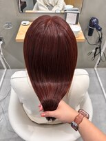 ナビ 船橋駅(nabi) 20代おすすめ*ブリーチなしWカラーで作るワインレッドカラー