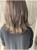 グレージュ＋ハイライト