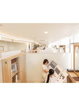 【瑞江の個室美容室】来店からお会計まで、他のお客様とお会いする事なく個室でお過ごしいただけます＊