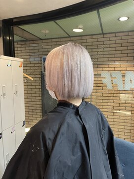 ラフ(LAFF) #黒髪#ボブルフ#ネビージュ#小顔#ワンレン