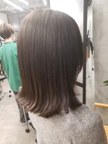 ラフランクリー(la frankly)&nbsp;20代30代/大人かわいい/外ハネボブ/髪質改善/サンドベージュ