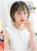 【macaron】ホワイトインナーハイライト☆前下がりくびれボブ