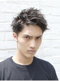 ベリーショート刈り上げツーブロックメンズビジネスヘア