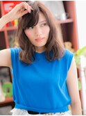 斜めバング大人かわいいアッシュオリーブc5戸田公園20代30代40代