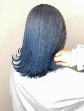 トーン(TONE) モード×グラデーションシルバーブルー 10代20代