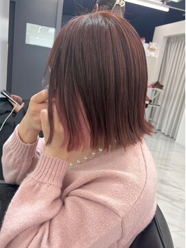 ランテルディ 渋谷(LANTERDIT) イヤリングカラー カシスカラー タッセルボブ 韓国