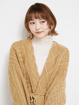 オンク 新宿(onk) 黒髪/グレーベージュ/レイヤーロング/前髪パーマ[新宿駅]