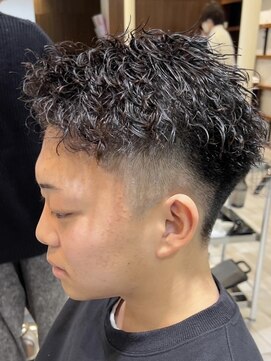 クラップス 横須賀中央店(CLAPS) ビジネスショートメンズマッシュツイストパーマツーブロック