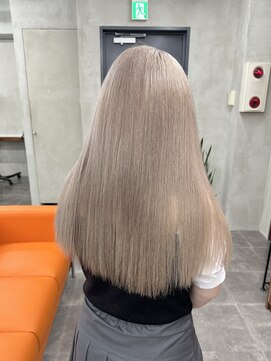 ニコ トウキョウ 渋谷(nico TOKYO) ホワイトベージュ/髪質改善/ダブルカラー/ケアブリーチ/10代20代