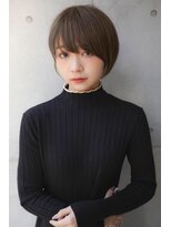 イチイ 巣鴨店(ichii)&nbsp;大人可愛い小顔ショートボブ白髪ぼかしハイライト20代30代40代