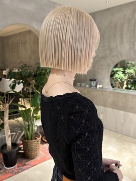 ハウ 心斎橋(how) 大人美人透明感カラーインナーカラーハイトーンホワイトピンク