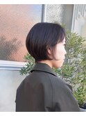 大人なショートボブを品のあるバランスで○