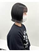 【kaN.】顎下2cm外ハネボブ×ブルーブラックカラー