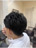 メンズカット/ビジネスショート/ニュアンスパーマ【美髪】