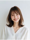 レイヤーカット/イメチェン/外ハネボブ/美髪/ワイドバング/髪型