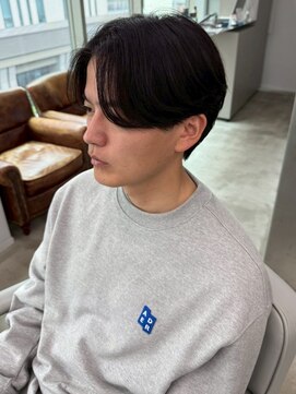 セプト 博多(SEPT.) マッシュショート ニュアンスパーマ センターパート 眉カット