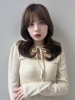 ソア 並木坂(Soa)&nbsp;韓国ヘア/顔周りカット/レイヤーカット/ベージュ/ロング