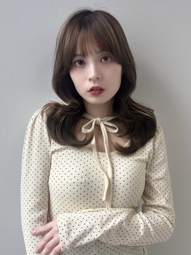 ソア 並木坂(Soa) 韓国ヘア/顔周りカット/レイヤーカット/ベージュ/ロング