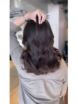 レノラ 本町(LENORA)&nbsp;美髪ミディアムレイヤーカットデジタルパーマチェリーブラウン