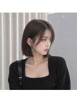 ハピネス 王寺店(Happiness)&nbsp;奈良 王寺/切りっぱなしボブ/髪質改善/グレージュ
