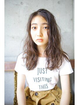 アンド(AND) ロングウェーブ レイヤーロング ニュアンスカラー