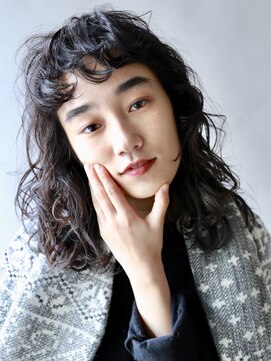 ザビー(THE B) 【本八幡 TheB】暗髪パーマミディ