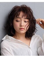 ヘアーズ ベリー 新石切店(hairs BERRY) 小顔ワンサイドショート_ブランジュ_ダブルバング♪