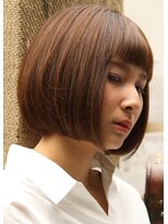 ナオシ トレス 富雄店(nao*c tres)&nbsp;【奈良/富雄nao*c】ひし形シルエット大人かわいい丸みボブ