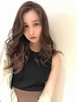 グレージュ/デジタルパーマ/ゆるふわロング/春夏人気/高柳