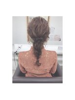 ビューティー シャレンド&nbsp;大人かわいいヘアセット♪編みおろし×ダウンスタイル