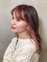 アナザーワールド(ANOTHER WORLD)&nbsp;フェイスフレーミング＊オレンジベージュ【渡辺まみ】