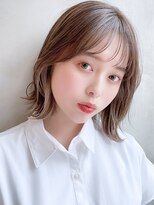 アイティーバイアルバム 藤沢店(IT by ALBUM)&nbsp;外はねレイヤーボブ_マッシュショートカーキグレージュ_8561