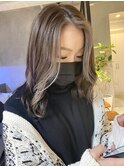 フェイスフレーミング/ハイライト/インナーカラー/グレージュ