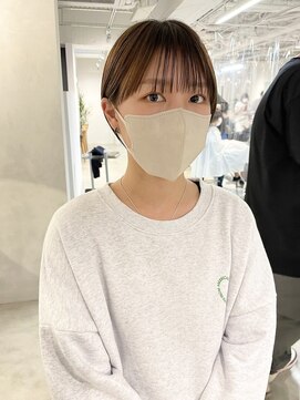 フォト イケブクロ(foto IKEBUKURO) ショート/ボブ/前髪カット/ブリーチなし×グレーベージュ[池袋]