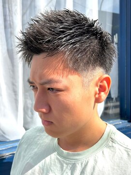 メンズココ 清澄白河店(MENS COCO) ビジネスショートスキンフェードツーブロックスパイキーショート