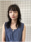 癖毛風ウルフパーマ