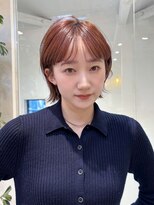 ロンドグロワール 大宮(Lond Gloire)&nbsp;ウェーブミディアムメルティカラー×ブリーチなしボブ韓国[大宮]