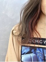 ジェーアンドビー(J&B) 10代20代★大人可愛い小顔抜け感ピンクインナーカラー