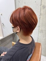 ハツ 橋本(HATSU)&nbsp;ハンサムショート×ダブルカラーレッドオレンジカラー【みずき】