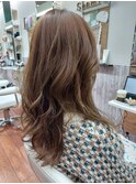 20代30代　大人可愛いセミロングヘア　ブリーチなし