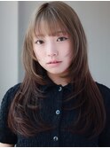 大人可愛い20代30代40代◎デザインカラーセミディレイヤー