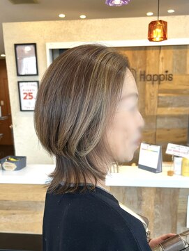 ハピス 英賀保店(Happis) happis_真綾 白髪ぼかしハイライト